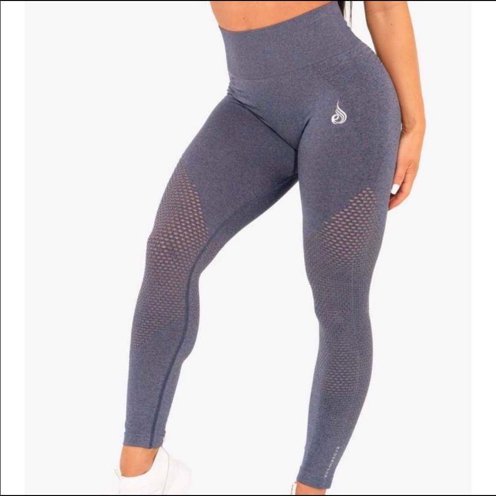 Ryderwear Geo Seamless High Waisted Blue Leggings
